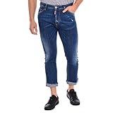 DSQUARED2 Pantalone Lungo S71LB0238-S30342 Uomo, Denim, 52