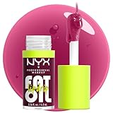 NYX Professional Makeup Gloss Labbra Con Finish Brillante, Fino a 12H d Idratazione, Con Maxi Applicatore, Arricchito con Oli di Squalano, Lampone e Camemoro, Fat Oil Lip Drip, Tonalità: That s Chic