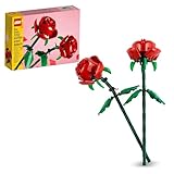 LEGO Rose Set di Fiori Finti Compatibile con Bouquet di Fiori Artificiali, Decorazione per Casa, Regalo di San Valentino per Lei o Lui, Accessori Camera da Letto per Bambine e Bambini da 8 Anni 40460