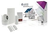 König SAS-CLALARM10 Set Intelligente per la Sicurezza Domestica, Bianco