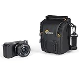 Lowepro Adventura SH 115 III, Borsa per Fotocamera con Tracolla Regolabile/Rimovibile, Zaino per Fotocamera Mirrorless, Compatibile con Sony Alpha 6000 Series, Nero