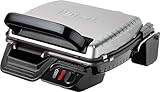 Tefal GC 305012 Classic-Plancha Grill (2000 W, 2 posiciones de cocción, placas extraíbles antiadherentes), Color Gris