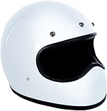 DMD 1FFS10000WH02 Racer Casco Moto, Bianco, S