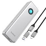 ORICO SSD portatile 40Gbps RGB, USB4.0 per 3700MB/s, unità a stato solido esterna da 1 TB con cavo USB C 2 in 1, ventola di raffreddamento integrata, compatibile con Thunderbolt 4/3, PSSD - R3700