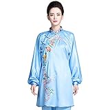 SUNMME Uniforme Tai Chi da Donna, Abbigliamento Tai Chi Traspirante - Per eseguire esercizi di Tai Chi,Blauw-S (Blauw S)