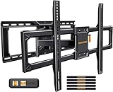 Perlegear supporto TV Parete a Movimento per TV da 42 a 90 Pollici fino a 68KG, Supporto TV Pre-Assemblato con Inclinazione, Rotazione, Estensione senza Attrezzi, Max VESA 600 x 400mm