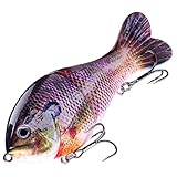 Esche da pesca d altura Glider Bait 13CM 64.5G Slider Hard Swim Bait Artificiale Silent Glide Jointed Swimbait(Viola)