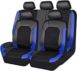 YoQIK Auto Set Coprisedili Universale per Renault Clio 4,Pelle PU Anteriori Posteriori Copri-Sedile Completo Impermeabile Comfort Accessori Interno,G