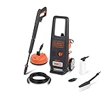 BLACK+DECKER Idropulitrice ad Alta Pressione BXPW1600PE con Patio Cleaner e Spazzola Fissa (1600 W, 125 bar, 420 l/h)