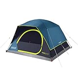 Coleman Darkroom Skydome, Tenda Unisex, Blu, 4 Persone