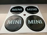 Mini Cooper Set di 4 Adesivi coprimozzi Resinati Effetto 3D