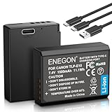 ENEGON LP-E10 Batteria di ricambio USB-C a carica diretta 1500 mAh,per Canon LP-E10,compatibile con Canon EOS Rebel T3, T5, T6,Kiss X50,X70,X80, EOS 1100D,EOS 1200D,EOS 1300D,EOS 2000D,EOS 4000D