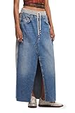 Desigual Gonna da Donna in Denim, Blu, X-Small