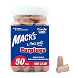 Macks Ultra Ear Plugs - Beige, 50 Pairs