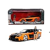 Jada Fast & Furious Han 1995 Mazda RX7 1:24 - Auto giocattolo da corsa, nota dalla serie cinematografica