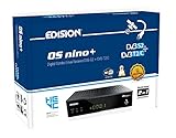 Edision OS Nino + Full HD Linux E2 Combo Ricevitore H.265/HEVC (1 X DVB-S2, 1 X DVB-T2/C, Wi-Fi integrato, Bluetooth integrata, 2 X USB, HDMI, LAN, Linux, lettore di schede) nero