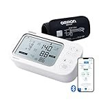 OMRON X7 Smart AFib Misuratore di Pressione da Braccio | Screening dell AFib con ogni controllo della pressione sanguigna a casa | Validato clinicamente | 2 Utenti | Bracciale Intelli Wrap 22-42cm