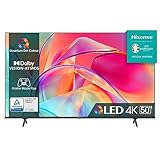 Hisense 50" QLED 4K 2023 50E77KQ, Smart TV VIDAA U6, Dolby Vision, HDR 10+, Game Mode PRO Plus, Alexa Built-in, VIDAA Voice, Tuner DVB-T2/S2 HEVC 10, lativù 4K