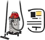 Einhell TC-VC 1930 S Bidone aspira solidi e liquidi (1500 W, depressione 190 mbar, vano 30 l, bocchetta scarico liquidi)