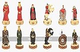 Italfama England vs Scotland Chess Pieces - Resin, Hand-Painted