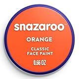 Snazaroo - Pittura Per Viso e Corpo, Trucchi da Viso per Travestimenti, per Bambini e Adulti, 18ML, Colore Arancione