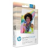 HP 2FR23A - Carta Fotografica Zink Premium da 5,8 x 8,7 cm, 20 Fogli, Compatibile con Pignoni Select e Plus