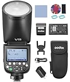 GODOX V1 PRO S Speedlight Flash a testa tonda on-camera Flash automatico E-TTL II Wireless 2.4G Fresnel Zoom compatibile con fotocamera Sony 100V-240V