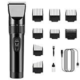 Tagliacapelli Professionale Elettrico Macchinetta Per Capelli Regolabarba Uomo Lama Regolabile Ceramica Titanio Trimmer Precisione, USB Ricaricabile