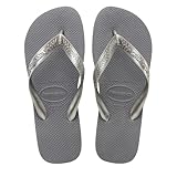 Havaianas Top Tiras, Infradito Donna, Steel Grey, 35/36 EU