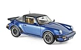 Norev NV187663 1: 18 1987 Porsche 911 Turbo Targa Metallica, Blu