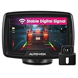 Auto-Vox Cs-2 Telecamera Retromarcia Wireless Con Monitor Per Auto 4,3", Segnale Digitale Stabile, Telecamera Retromarcia Impermeabile Per Auto Con Visione Notturna Chiara Per Camion/Suv/Furgoni