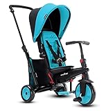 smarTrike STR3 Triciclo pieghevole per bambini, con certificazione per passeggino, per 1,2,3 anni, Blu