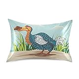 Cute Baby Dodo Wild Duak Federe Cuscino Letto, Federa Guanciale Pillowcase in Seta Morbida per Capelli e Pelle con Chiusura a Busta standard/regina/re