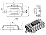 10 pezzi SMD subminiatur-Taster per auto FFB e garage telecomando RoHS (elpohl®)