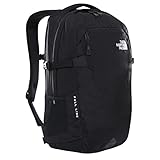 The North Face - Zaino Fall Line - Zaino riflettente per la scuola, il lavoro e i viaggi con custodia per laptop foderata in pile - TNF Black