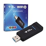 WiFi Nation WiFi 6 AX1800 2T2R, Chipset USB 3.0: RTL8832AU, adattatore dongle WiFi | 802.11ax Gigabit Wireless Network Card Adapter | 5GHz/2.4GHz | Sicurezza di rete WPA3 | Windows 7/10/11