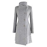 Giacca Outwear Maglioni Donna Cotone Maglietta Camicetta Canottiera Sportiva Cappotto Giacca Maglioncino Sportivo Canotterie Poncho Antipioggia Poloshirt Canotte (XL,Grigio)