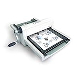 Sizzix Big Shot PRO, Macchina Manuale per Taglio e Rilievo con Accessori Standard e punteruolo, Formato A3 (33 cm), Acciaio Inossidabile, Bianco/Grigio, 31 x 51.5 x 70 cm