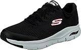 Skechers Arch Fit, Sneaker Uomo, Nero Black Pink, 42 EU