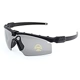 Si M Frame 3.0Polarized Army Sunglasses War Game Ballisti Military Goggles Combat Eye Shield (Nero, Lente polarizzata 4)