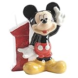 Dekora 346141, Candela di compleanno numero 1 con Mickey Mouse, Cera, Multicolore, 6.5 cm