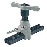 RIDGID 83037 Flangiatore a cricco a 45° SAE esteso 458R per tubature da 3 mm a 19 mm, flangiatore a cricco di precisione