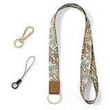 Vicloon Cordino da Collo, Cordini Cinghia da Collo, Neck Lanyard Strap con Stampa Fronte Retro a Colori, Cordino per Collo Portachiavi Rotante per Studenti, Biglietto da Visita, Cellulare