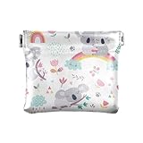 Borse cosmetiche impermeabili della piccola moneta del cuoio dell unità di elaborazione per la borsa, modello carino koala, donne ragazzi ragazze, Motivo carino koala, 1 Size, Accessorio da viaggio