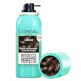 L Oréal Paris Spray Ritocco Perfetto, Spray Istantaneo per Radici e Capelli Bianchi, Durata fino a 1 Shampoo, Colore: Bruno, 75 ml