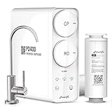 Frizzlife Sistema di osmosi inversa - filtrazione dell acqua potabile senza serbatoio, Quick Twist Under Sink RO Filtro - 1,5: 1 puro：drenare - Ridurre TDS, Compact Footprint