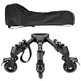 SMALLRIG Universal Tripod Dolly, Resistente con Supporti per Gambe Regolabili e Borsa per Il Trasporto, Carrello per Treppiede Fotografico, Capacità di Carico di 15 kg / 33 Libbre - 3986