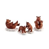 Lemax 02943 Vail Village Figurine: Bear Family Snow Day