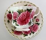 Tazza da collezione/Royal Albert/Novembre/Flower of the month/1 tazza e 1 piattino/grande/originale/Bone China