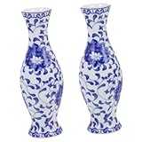 ORFOFE 2 Pz vaso in ceramica bianca e piccolo vaso cinese vaso rustico vaso retrò vaso cineserie antico decorazione casa home decoration vase vaso d epoca vaso da fiori in ceramica